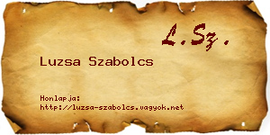 Luzsa Szabolcs névjegykártya